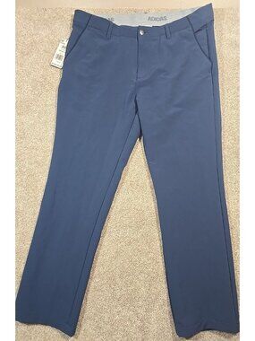 Adidas Fallweight Golf Athletic Pants Flat Front Stretch Pockets Men's 36x30 New